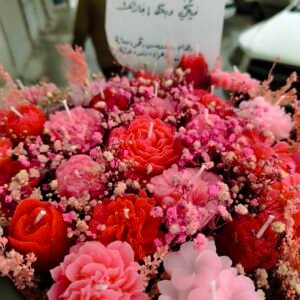 بوكس ورد من الشمع المعطر